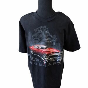 Ford Mustang Graphic Tee Black Size Large NWT Official Licensed